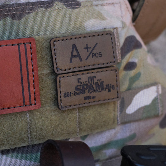 Leather Blood Type Patch - A Positive